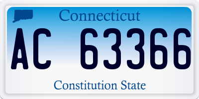 CT license plate AC63366