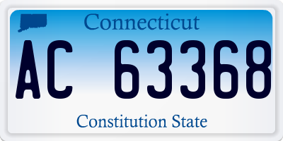 CT license plate AC63368