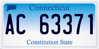 CT license plate AC63371