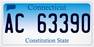 CT license plate AC63390