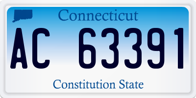 CT license plate AC63391