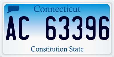 CT license plate AC63396