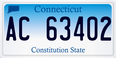 CT license plate AC63402