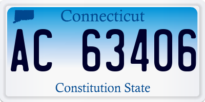 CT license plate AC63406