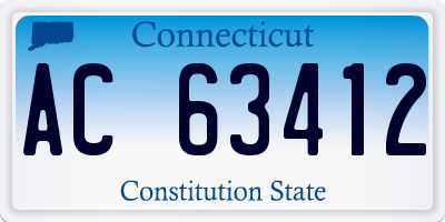 CT license plate AC63412