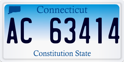 CT license plate AC63414