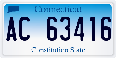CT license plate AC63416