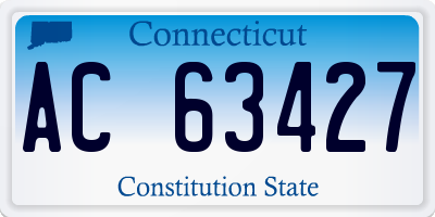 CT license plate AC63427