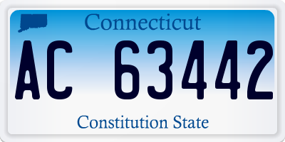 CT license plate AC63442
