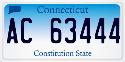 CT license plate AC63444