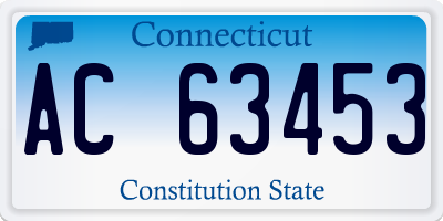 CT license plate AC63453