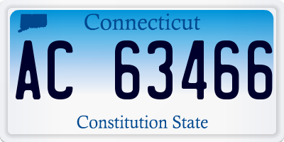CT license plate AC63466