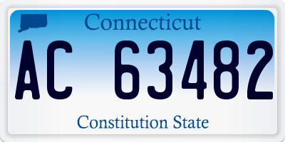 CT license plate AC63482