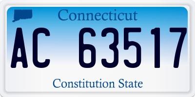 CT license plate AC63517