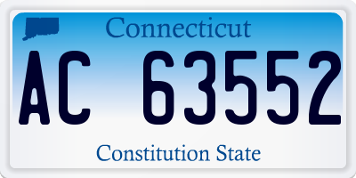 CT license plate AC63552