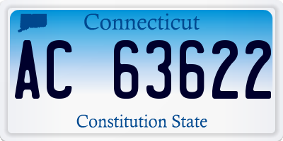 CT license plate AC63622