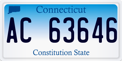CT license plate AC63646