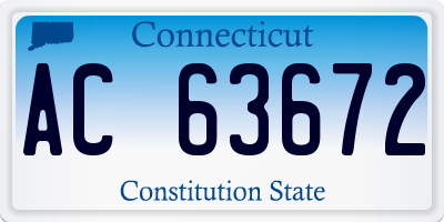 CT license plate AC63672