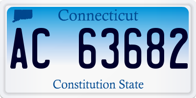 CT license plate AC63682