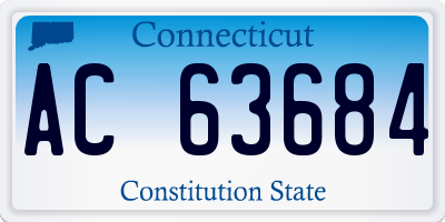 CT license plate AC63684