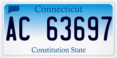 CT license plate AC63697