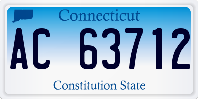 CT license plate AC63712
