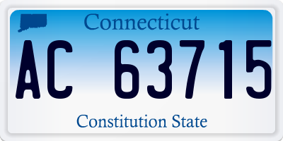 CT license plate AC63715