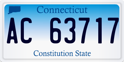 CT license plate AC63717