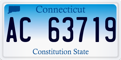 CT license plate AC63719