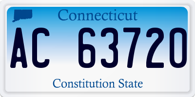 CT license plate AC63720