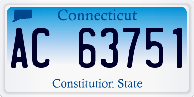 CT license plate AC63751