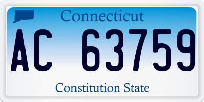CT license plate AC63759