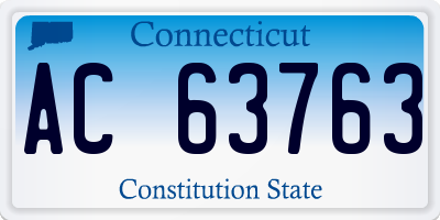 CT license plate AC63763