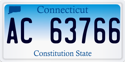 CT license plate AC63766
