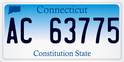 CT license plate AC63775