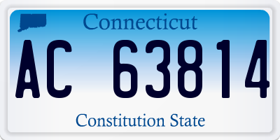 CT license plate AC63814