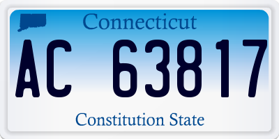 CT license plate AC63817