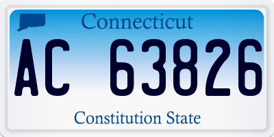 CT license plate AC63826