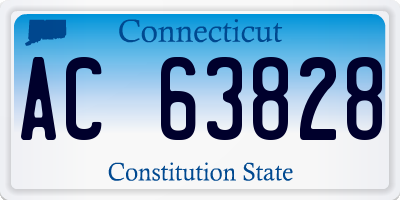CT license plate AC63828