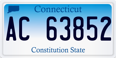 CT license plate AC63852