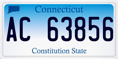 CT license plate AC63856