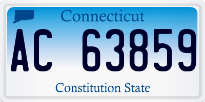 CT license plate AC63859