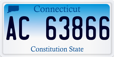 CT license plate AC63866