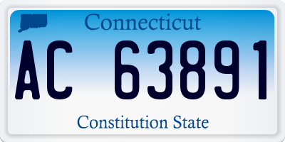 CT license plate AC63891