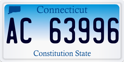 CT license plate AC63996