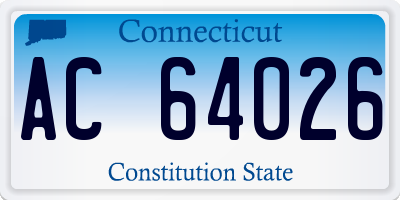 CT license plate AC64026