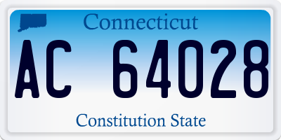 CT license plate AC64028