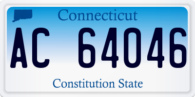 CT license plate AC64046