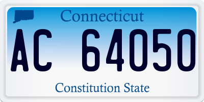 CT license plate AC64050