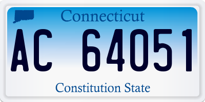 CT license plate AC64051